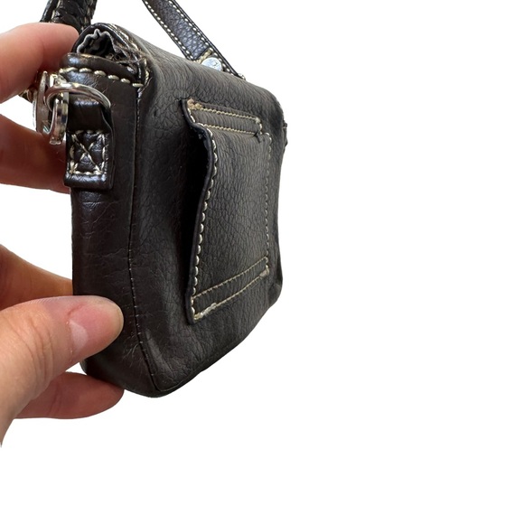 Thirty One Purse Womens Crossbody Faux Leather Convertible Belt Bag Brown - Picture 10 of 10